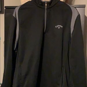 Black and gray callaway quarter zip